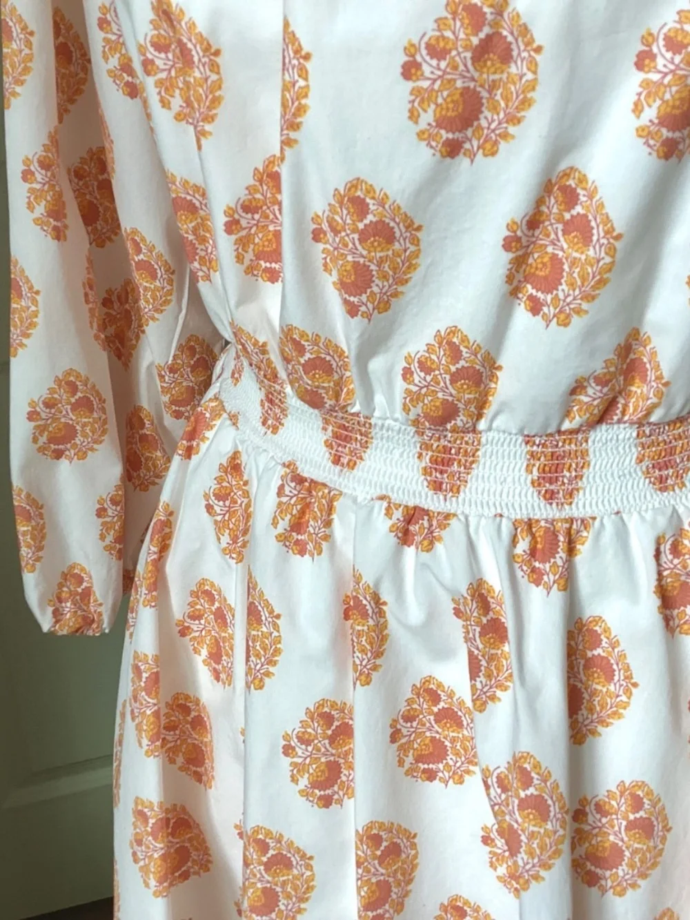 NWOT J.Crew SZ XXS Women's Smocked Waist Mini Dress Gathered Floral Block Print